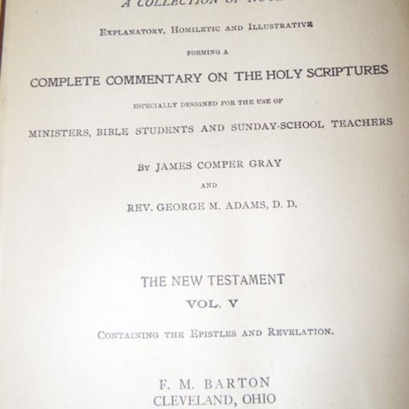LAST MARKDOWN Antique bible study encyclopedia book - Picture 1 of 3